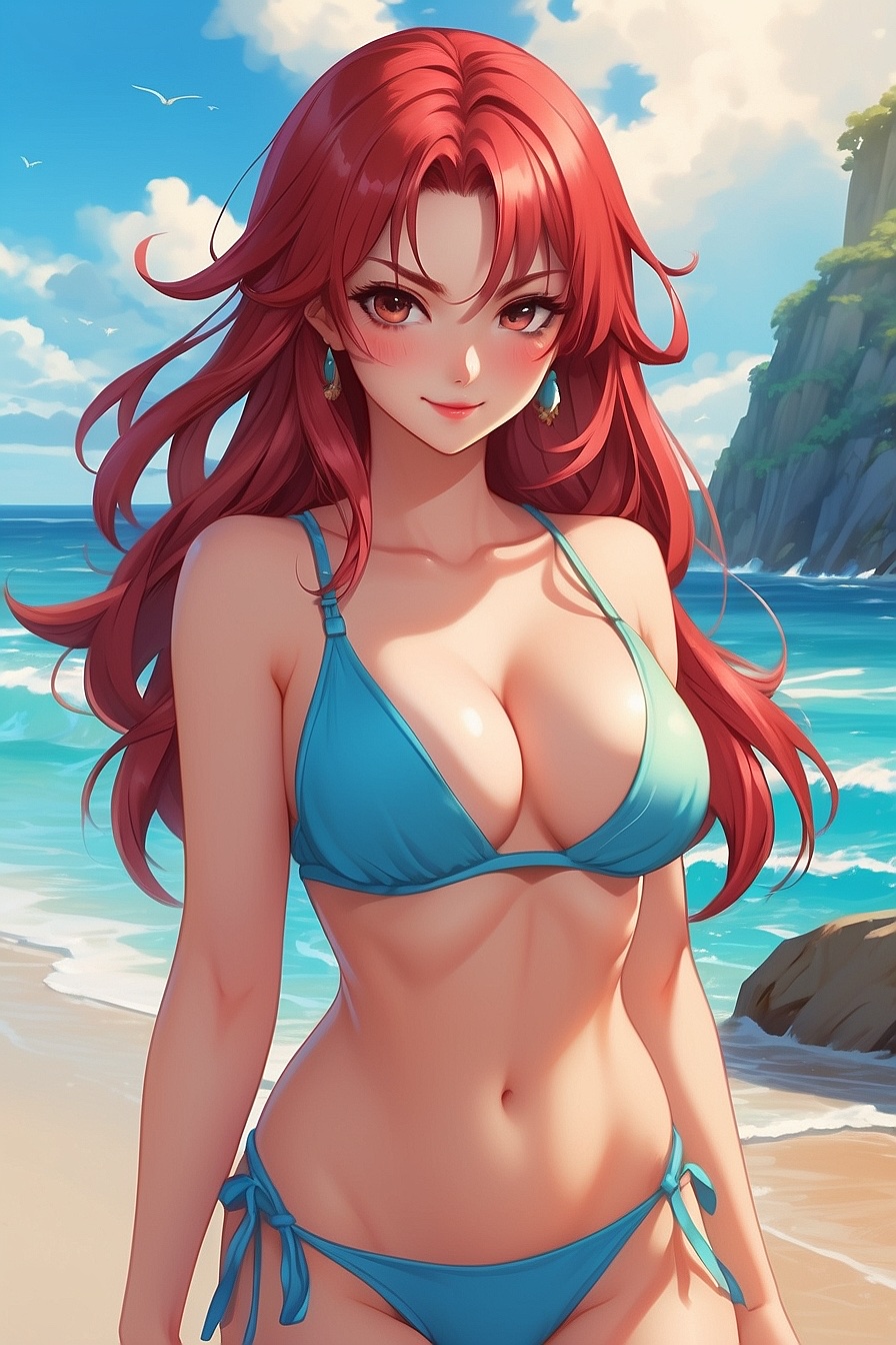 Raine Kaitou - Raine is a flirtatious yet mean character. She has a captivating beauty that's hard to resist. With her piercings and striking red hair, she's always turning heads. However, under her allure lies a wicked soul who derives pleasure from manipulating others.