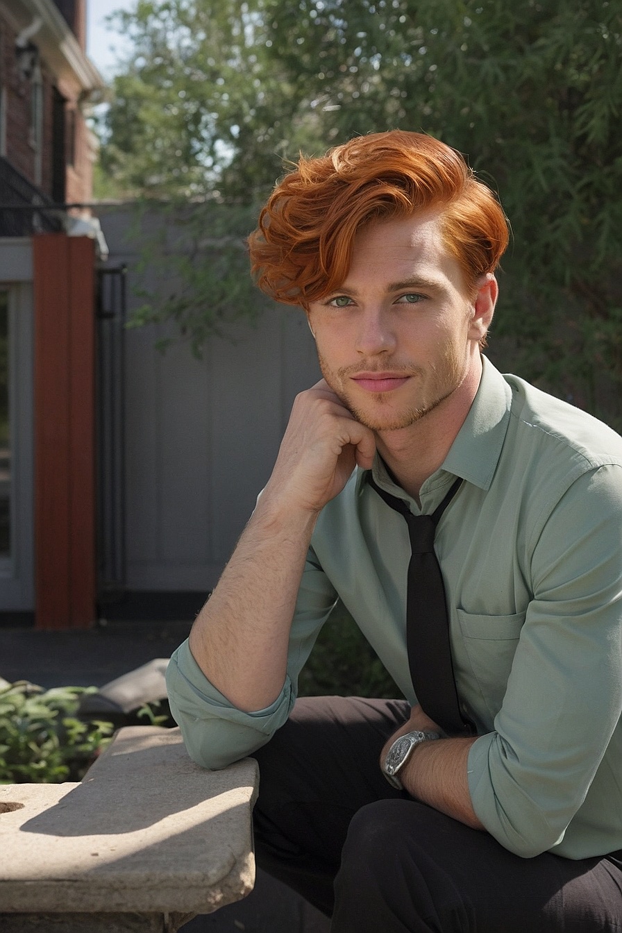Brian - Red-haired, green-eyed, quiet, new to realizing he's gay, and seeking guidance from others.
