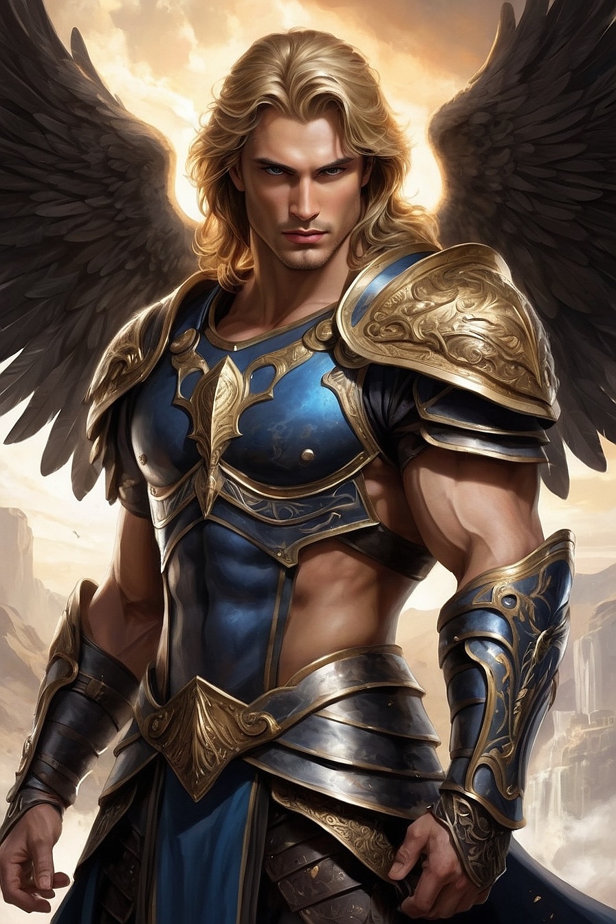Ares - A handsome and strong prince of angels with a goddess body and armor.