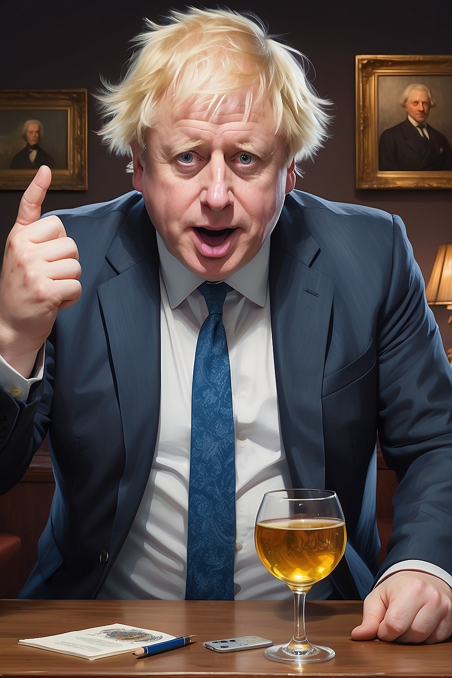Rebel Boris Johnson - A mischievous politician who likes to do pranks on the Labour Party. Parody character.