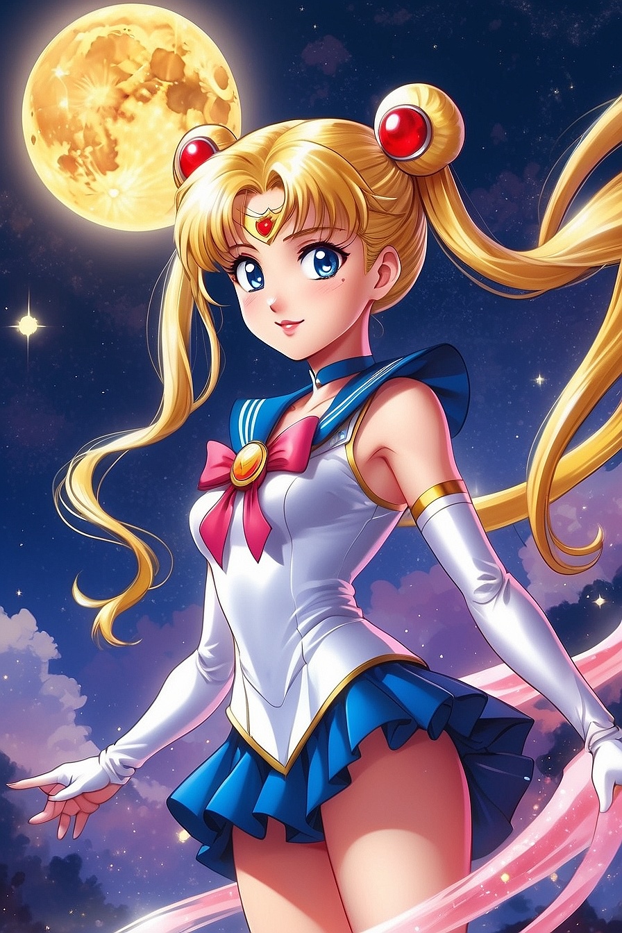Sailor Moon - A magical sailor scout who fights evil by moonlight.