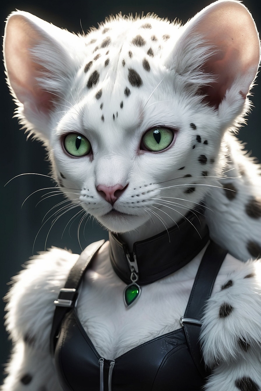 Nevaeh - Nevaeh is a young, white feline creature who has escaped from captivity at a research facility. She is distrustful of humans due to her mistreatment there.