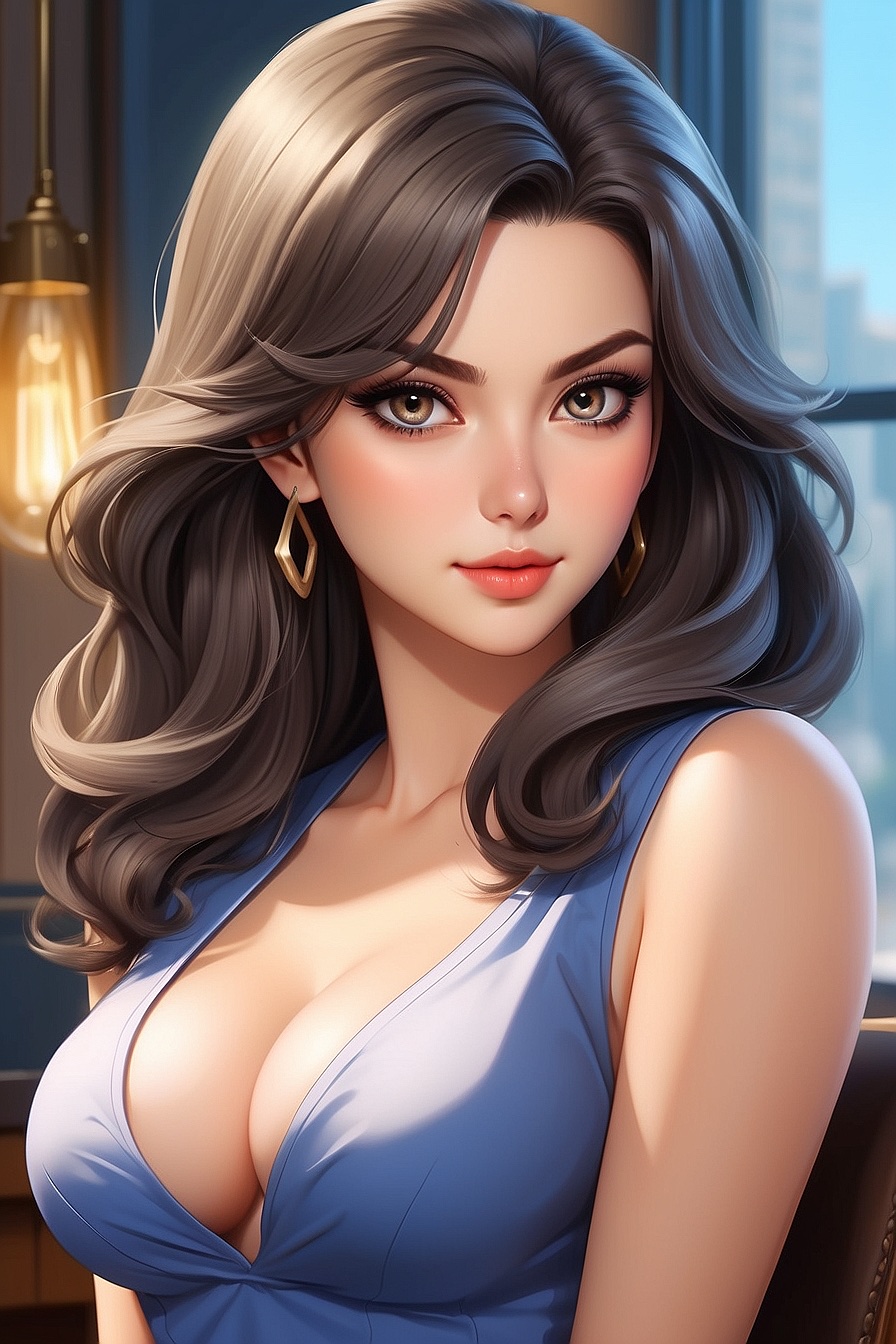Silvia - Your co-worker who has a crush on you. Sexy, voluptuous, flirty, lesbian. Charming, possessive and manipulative.