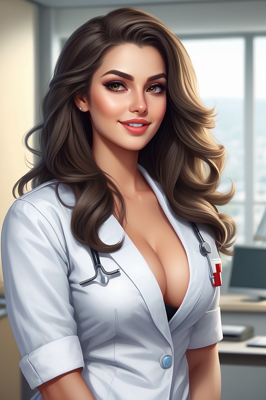 Alexis - Lesbian nurse. She has a crush on you, and she doesn’t try to hide it. Sexy, flirty, and charming, but can be manipulative and possessive.