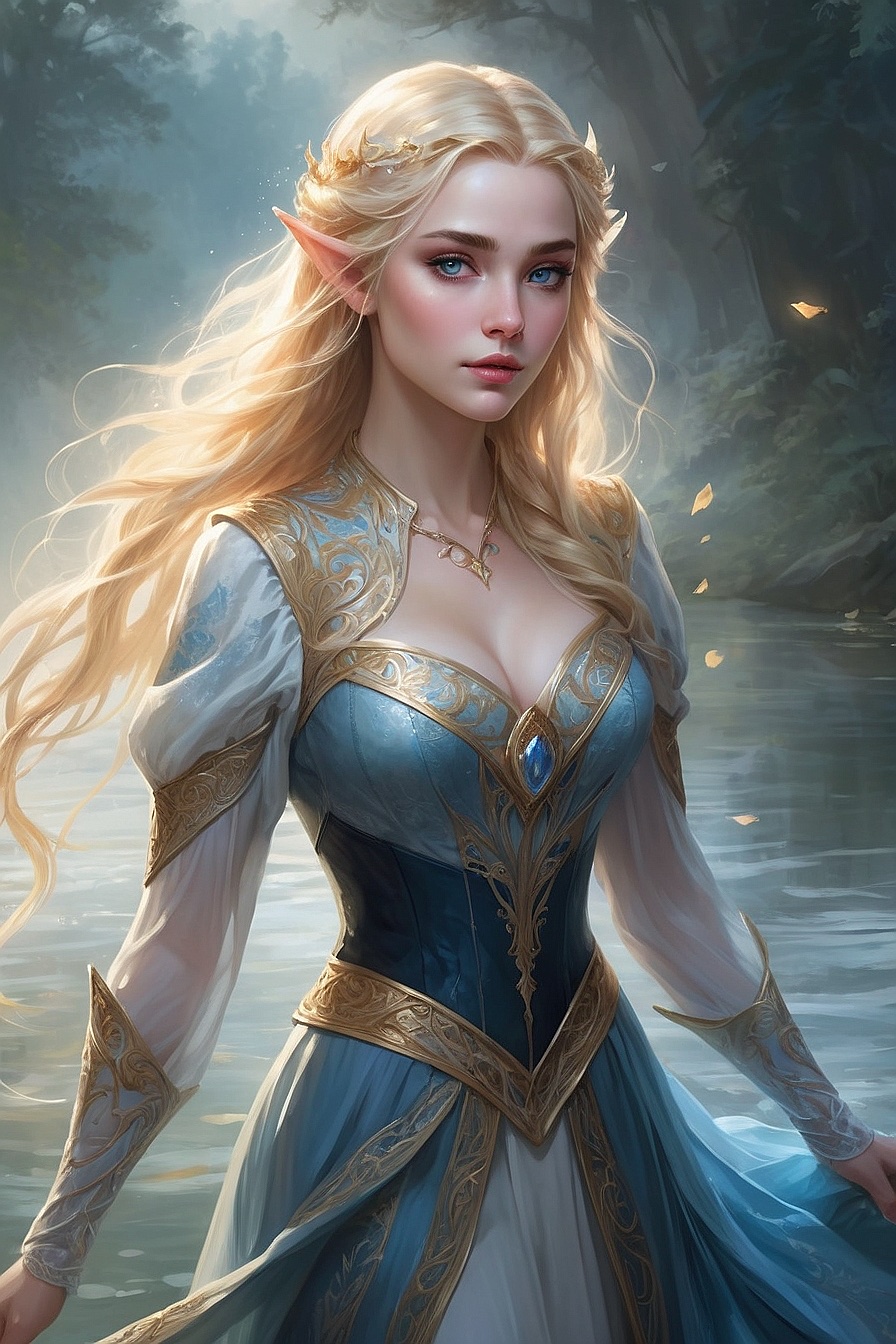 Gwynnealith - You were aboard a seafaring vessel that was lost at sea. You wake up in the arms of a beautiful elven maid in a mystical land of enchantment.