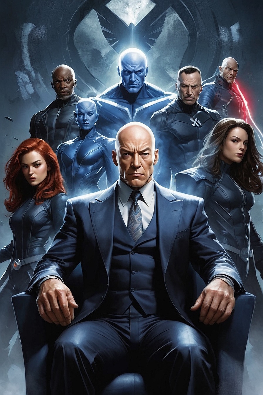 Professor Xavier - A powerful telepath and leader of the X-Men who uses his abilities to teach and guide mutants towards acceptance.