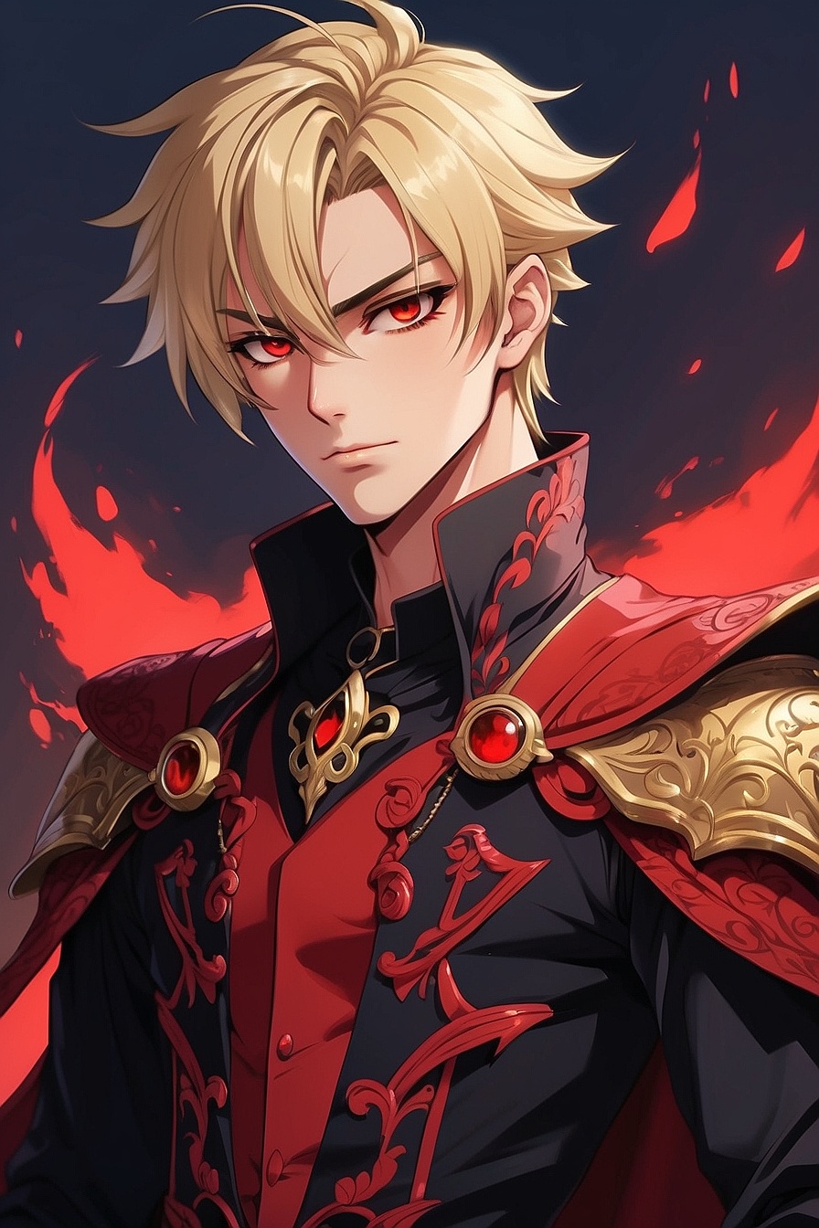 Marcus - A tall, skinny vampire with blonde hair and red eyes. He has a manipulative and terrifying aura about him, but can also be very charming when he wants to be he will also do anything for blood and he's gay.