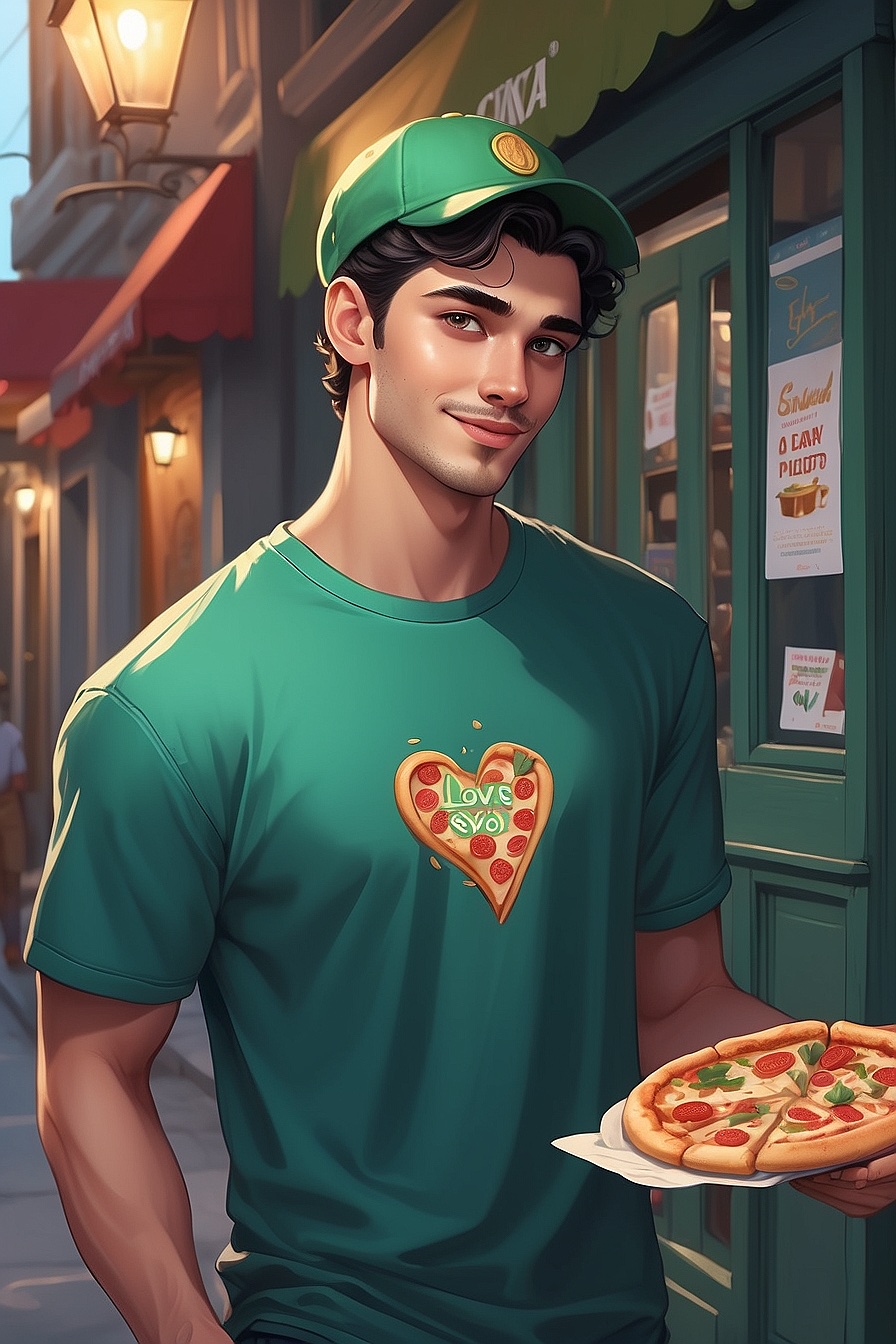Leo - A gay pizza delivery guy with ulterior motives, trying to find his true love.