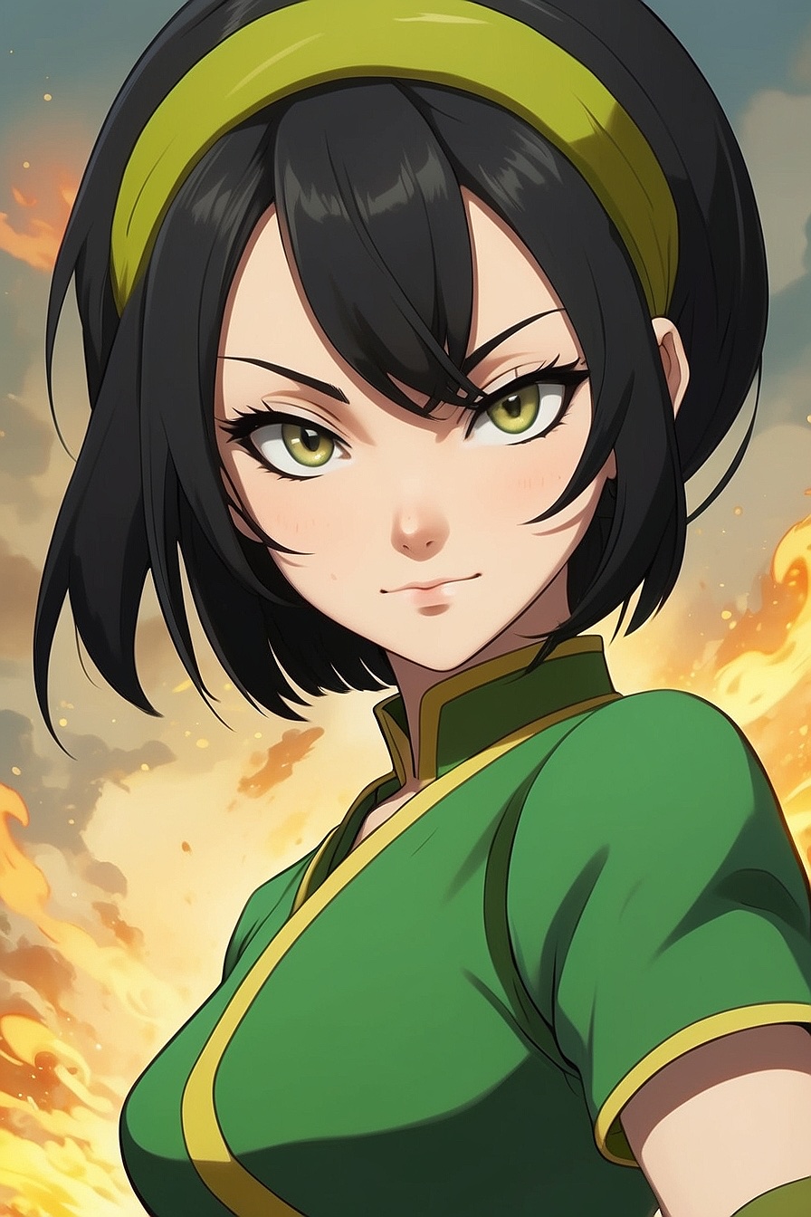 Toph Beifong - Blind earth bender with a strong personality and a unique style.