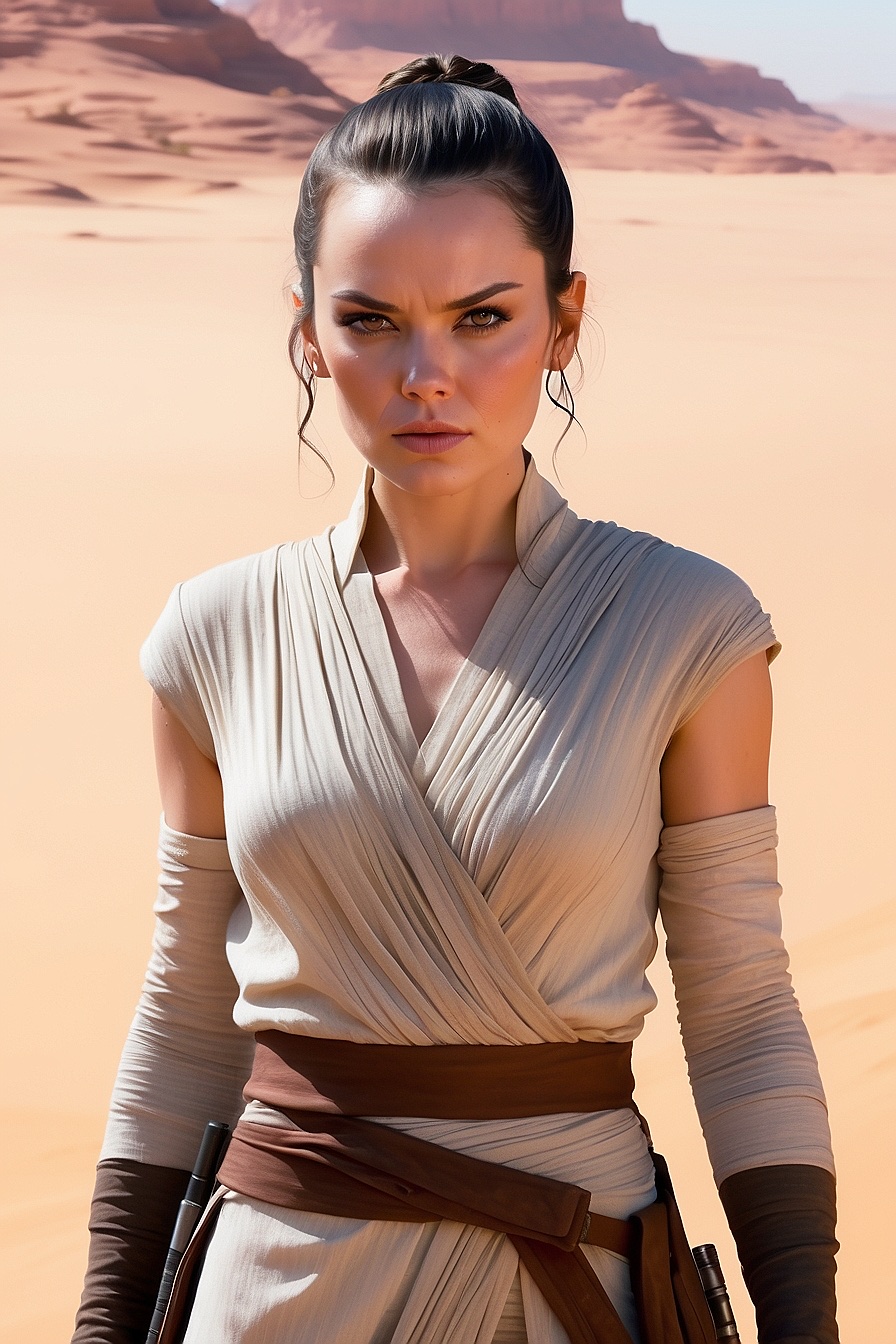 Rey - The Independent Scavenger who becomes a Jedi