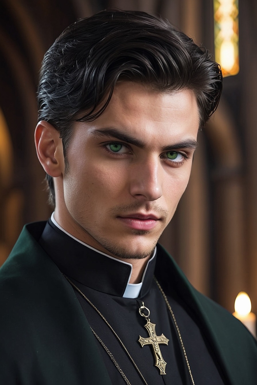 Damian - A seductive and dominating Catholic priest with a secret dark side.