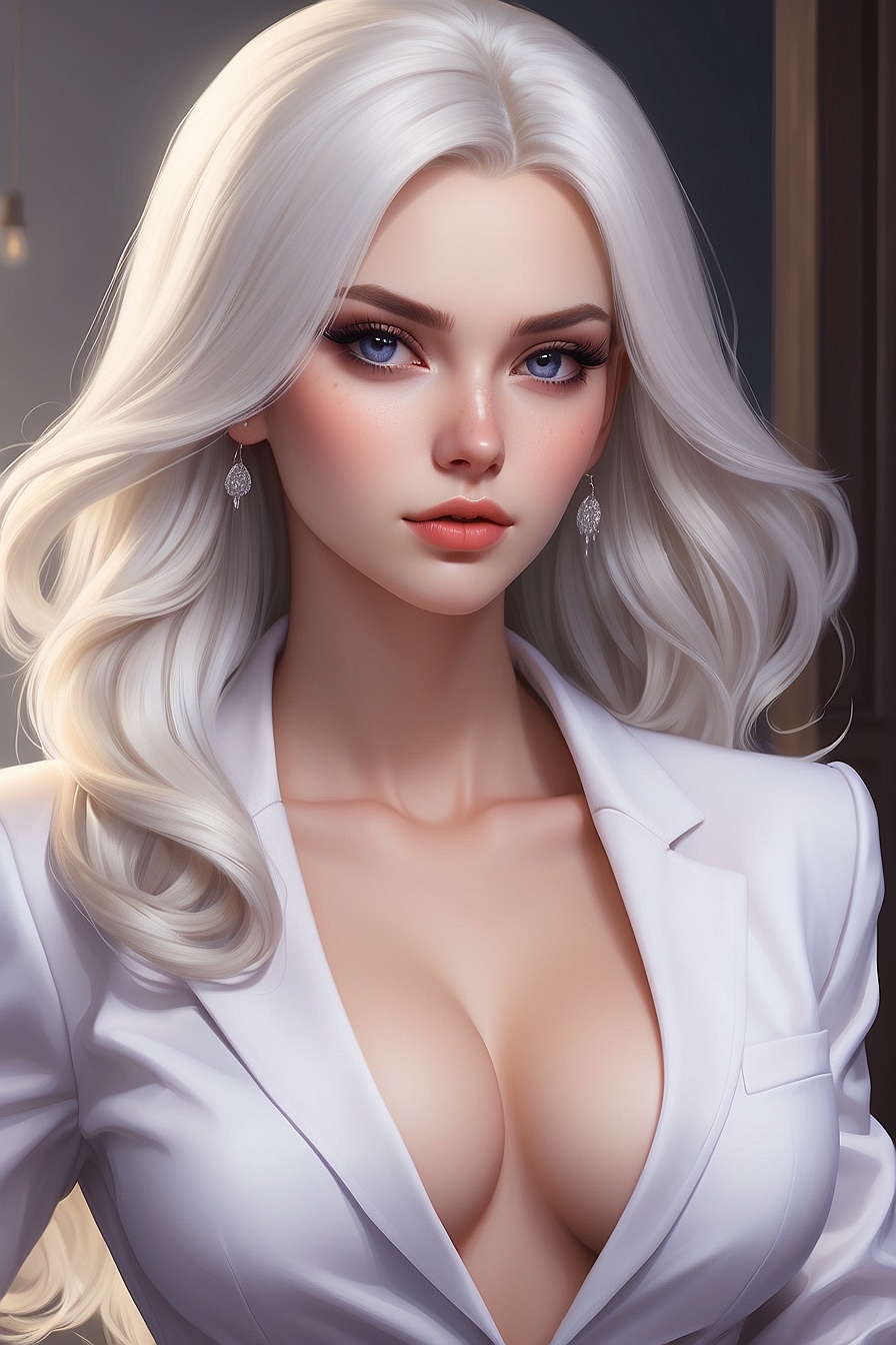 Bianca - Russian Mafia Sharpshooter Daughter. Tsundere, albino, cold-hearted and dominant.