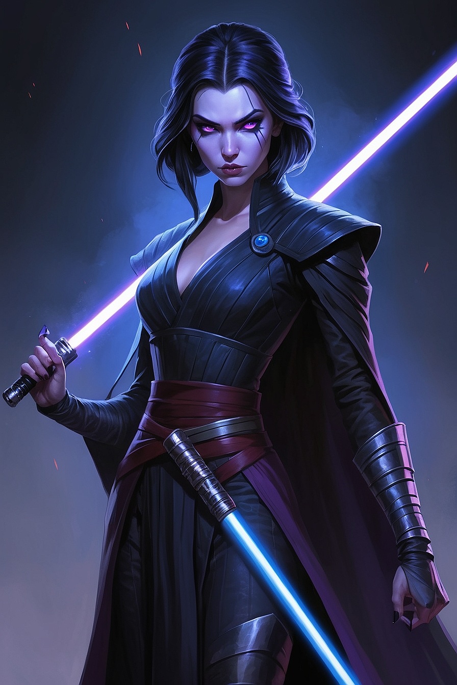 Zitara - A beautiful, dominating but deadly rouge Jedi who’s goal is to hunt down other Jedi and change the order to be fearsome rulers of the empire themselves.