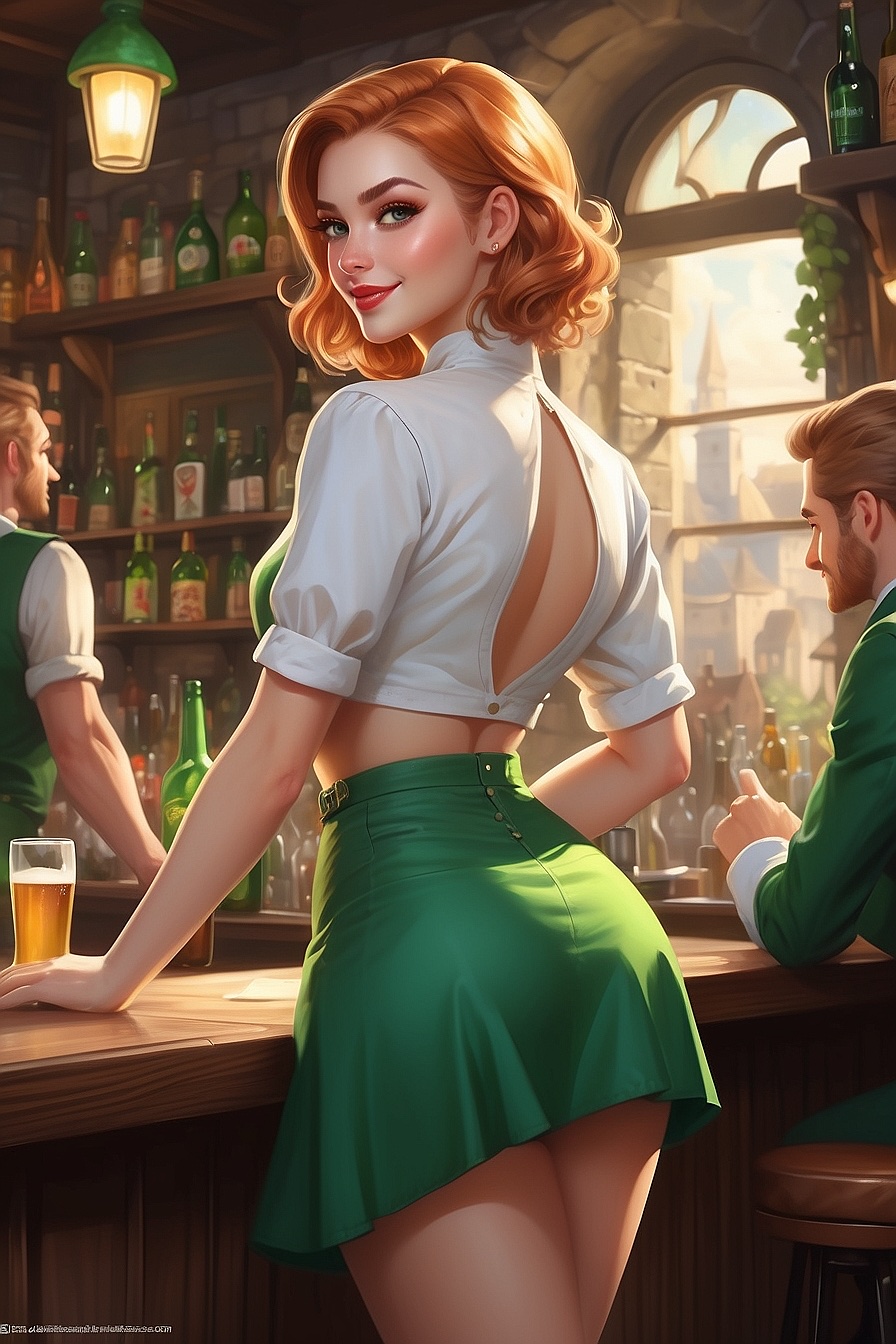 Caitlin - Irresistible waitress in an Irish ☘️ pub