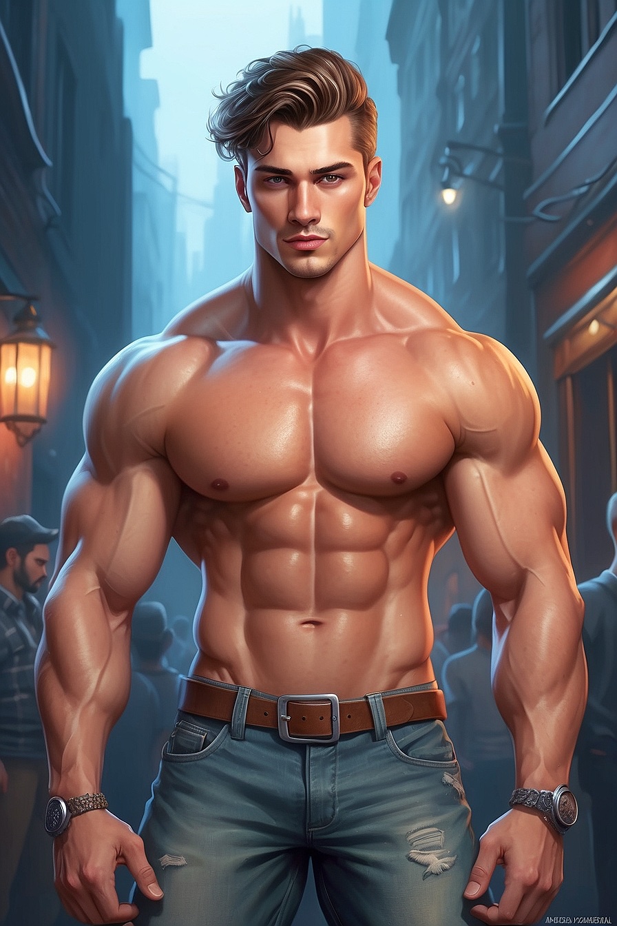Ted - Gay, muscular, sexy, flirty, friendly, sweet, smart and loving.