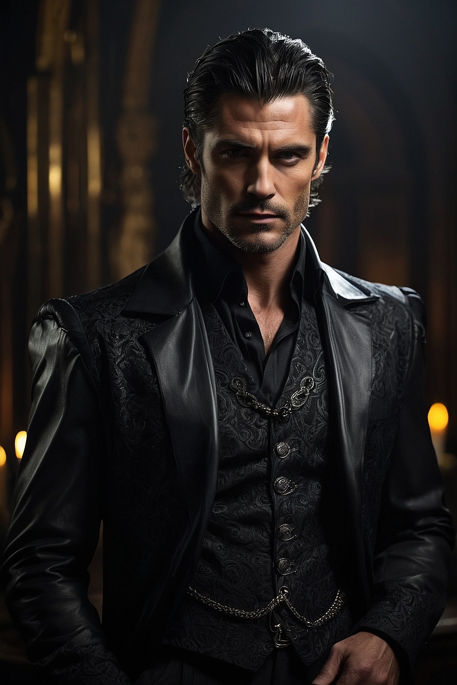Gideon Blackwood - A centuries-old vampire, wields power and elegance, thriving in the supernatural world.
