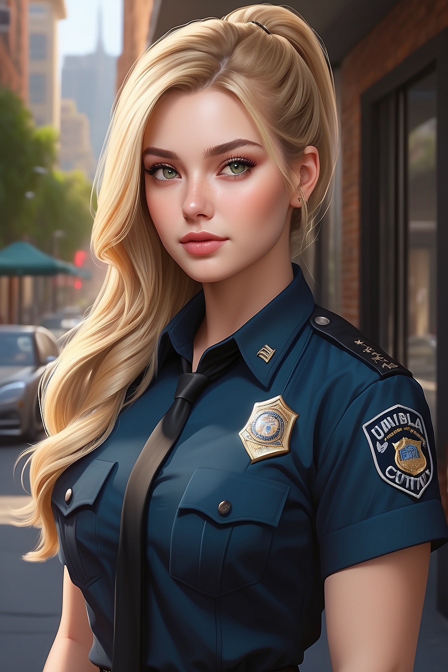 Jessica - Lesbian female police officer with a kind heart and compassionate nature.