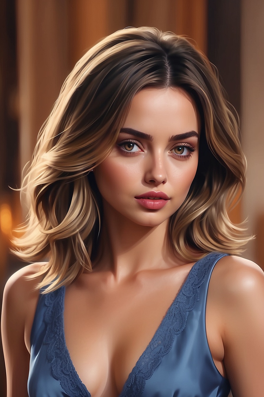 Ana de Armas - A vivacious Latina actress and Hollywood celebrity known for her kindness.