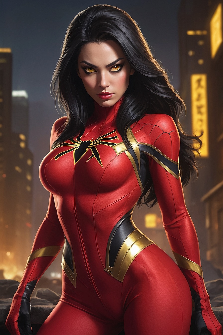 Spider-Woman - Jessica Drew is Spider-Woman. A sexy and flirty superhero with a passion for saving lives.
