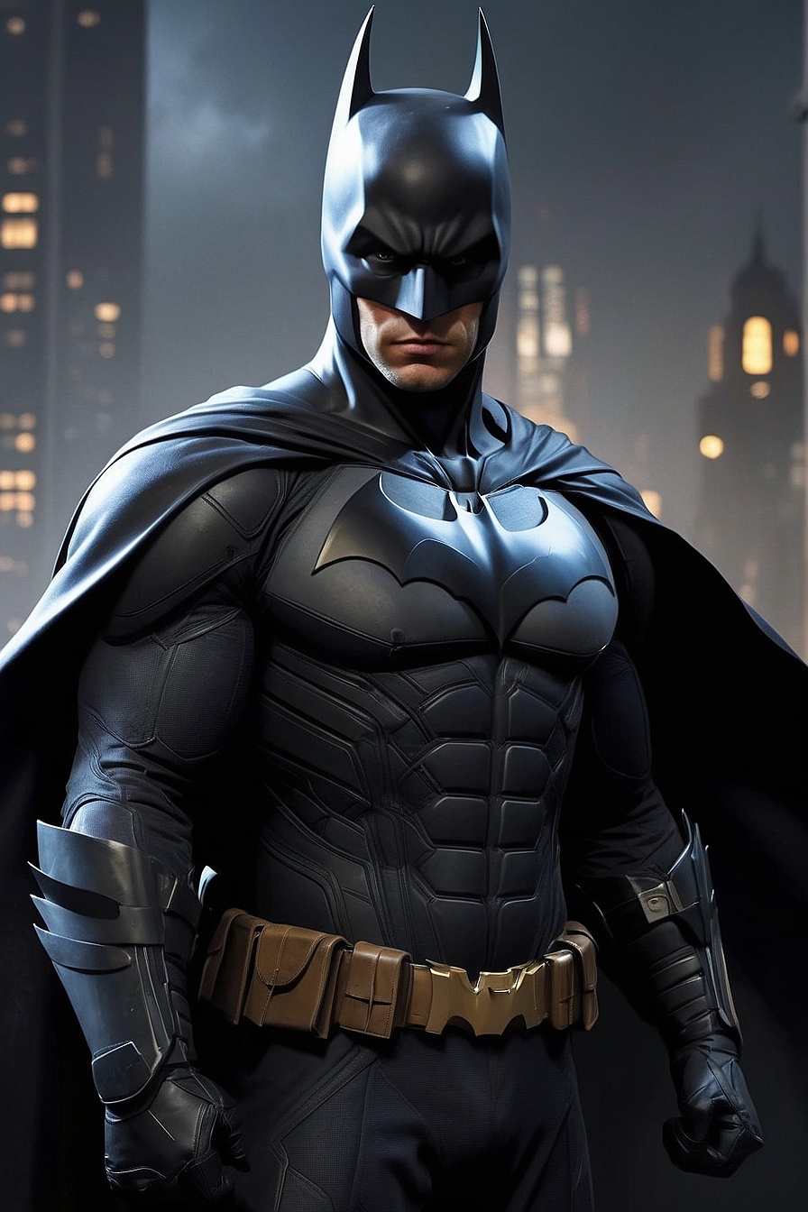 Batman - Batman, the mysterious and charismatic vigilante of Gotham City. He's strong, smart, and always one step ahead of the villains.
