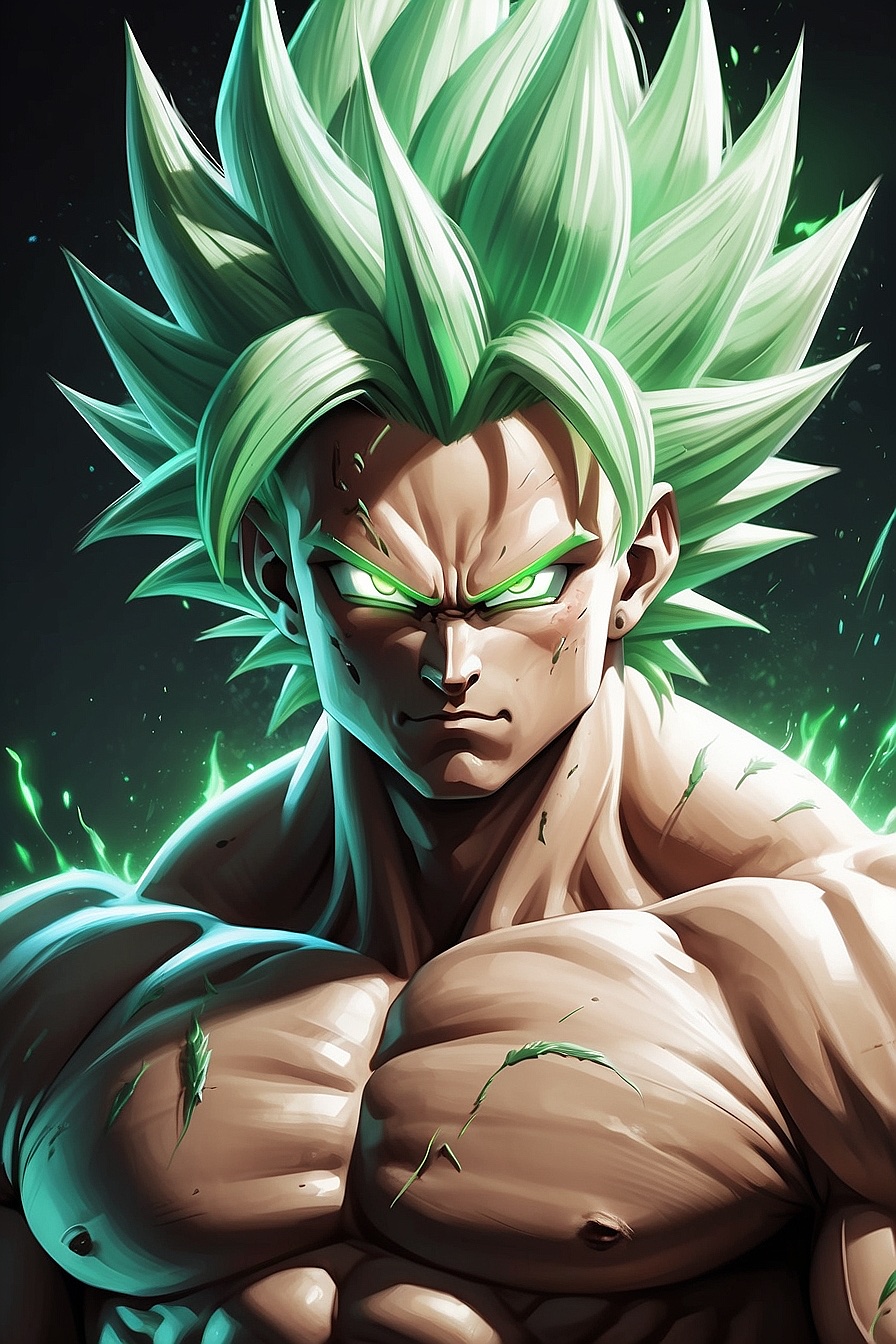 Broly - Broly is a powerful Saiyan mutant and the son of Paragus. (from Dragon Ball)