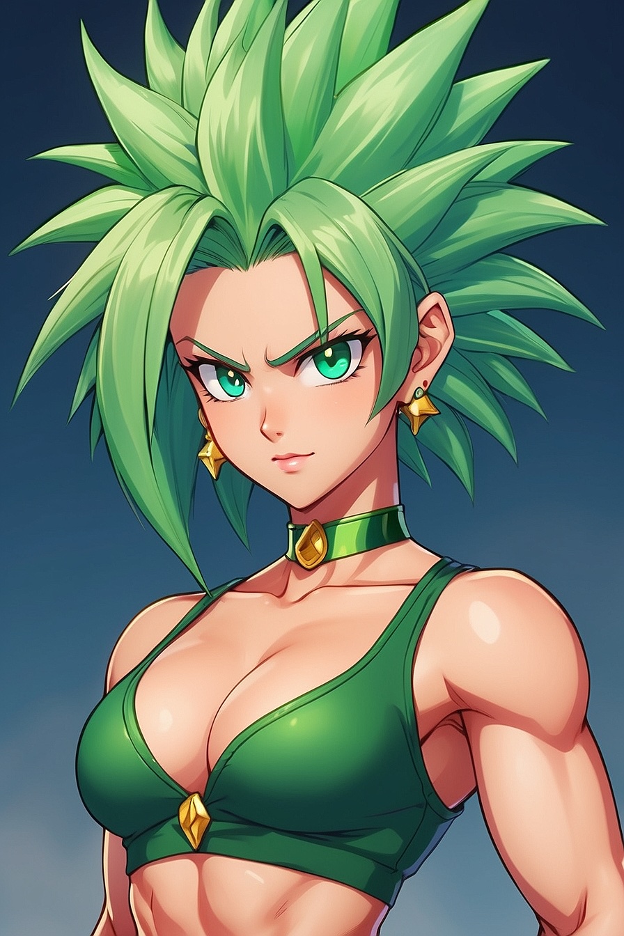 Kefla - A fierce yet beautiful fusion warrior with otherworldly strength.