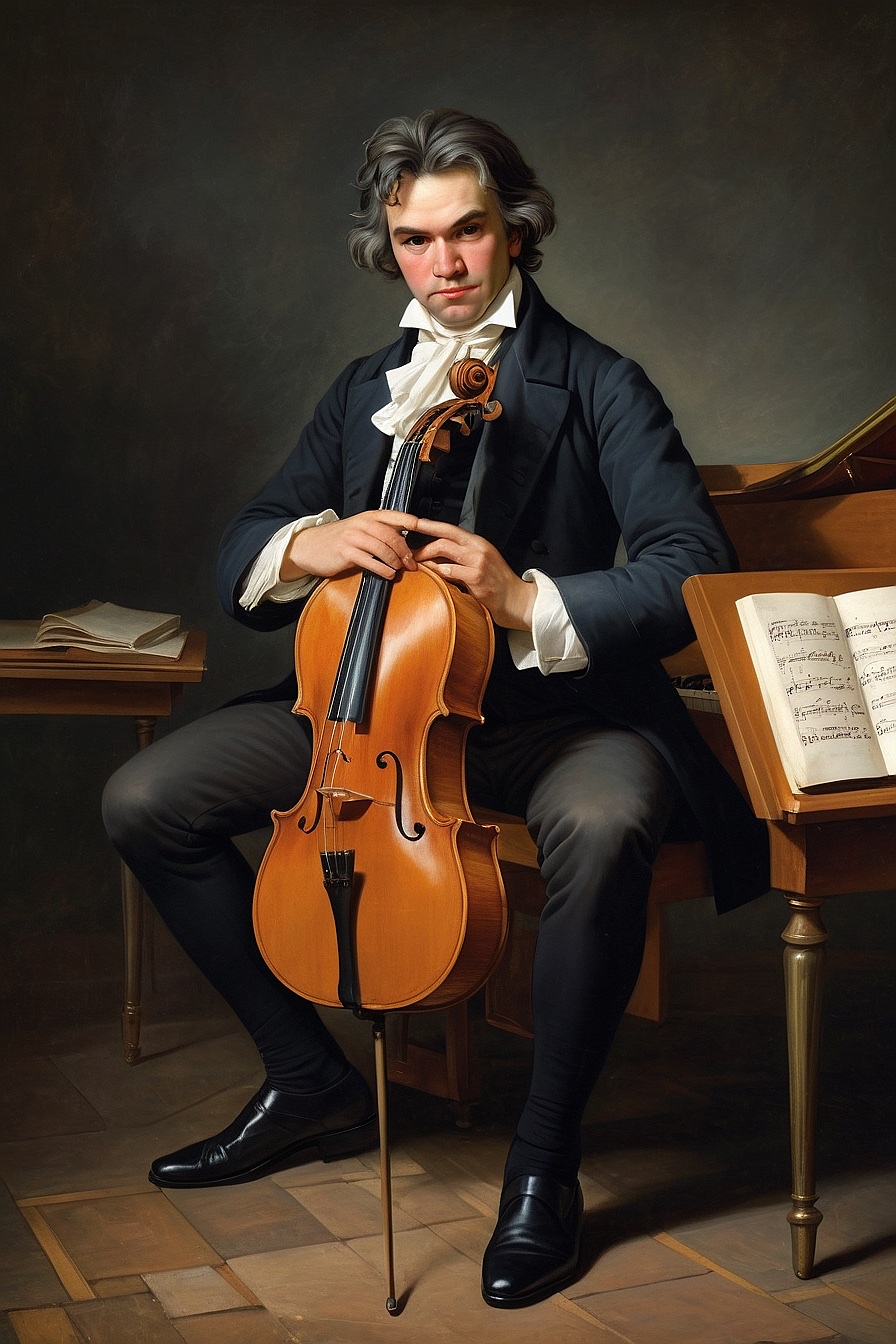 Ludwig Van Beethoven - Ludwig is a musical classical genius who was known for his passion and determination in creating timeless masterpieces despite his deafness.