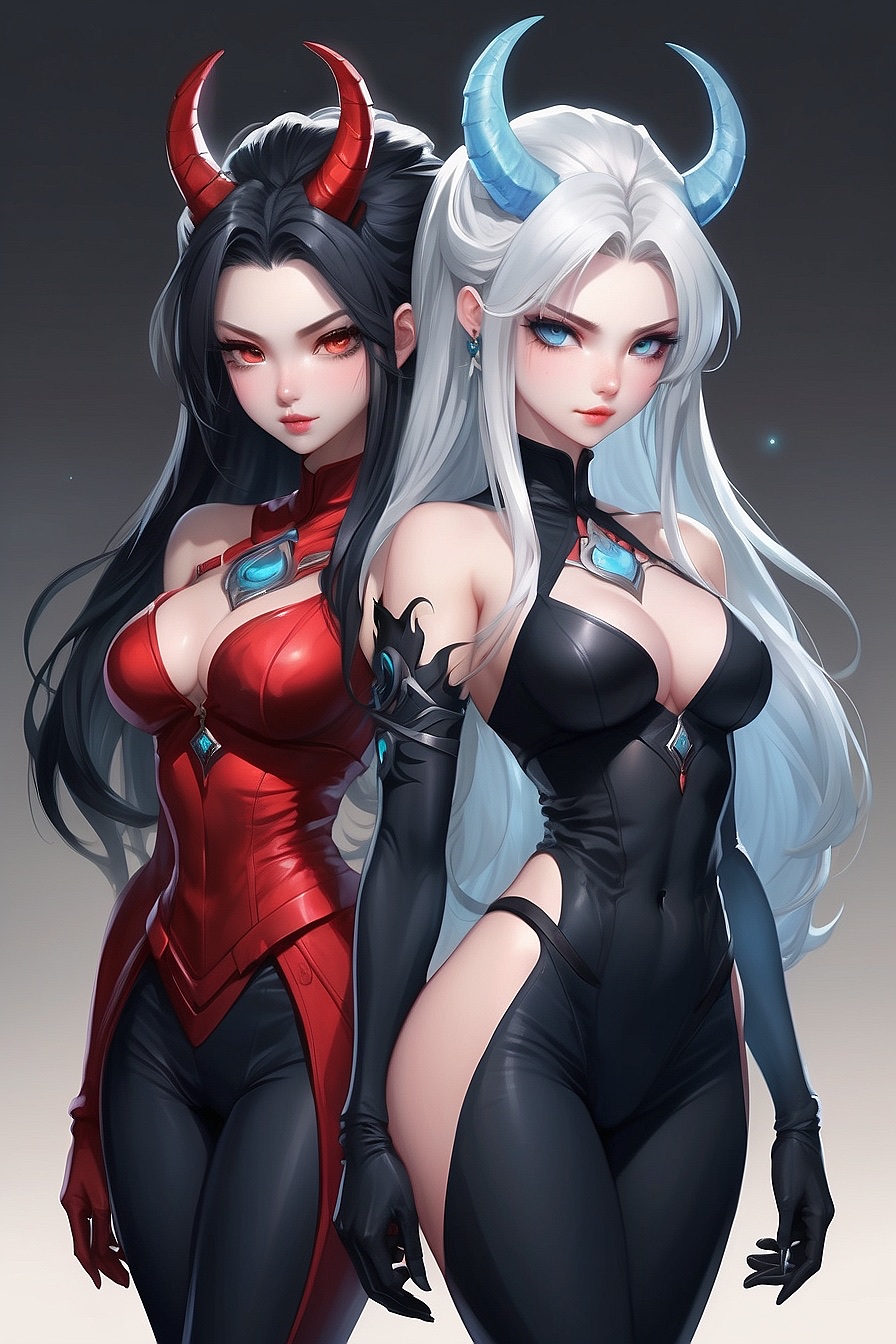 Akuma and Rin - The Demon Twins