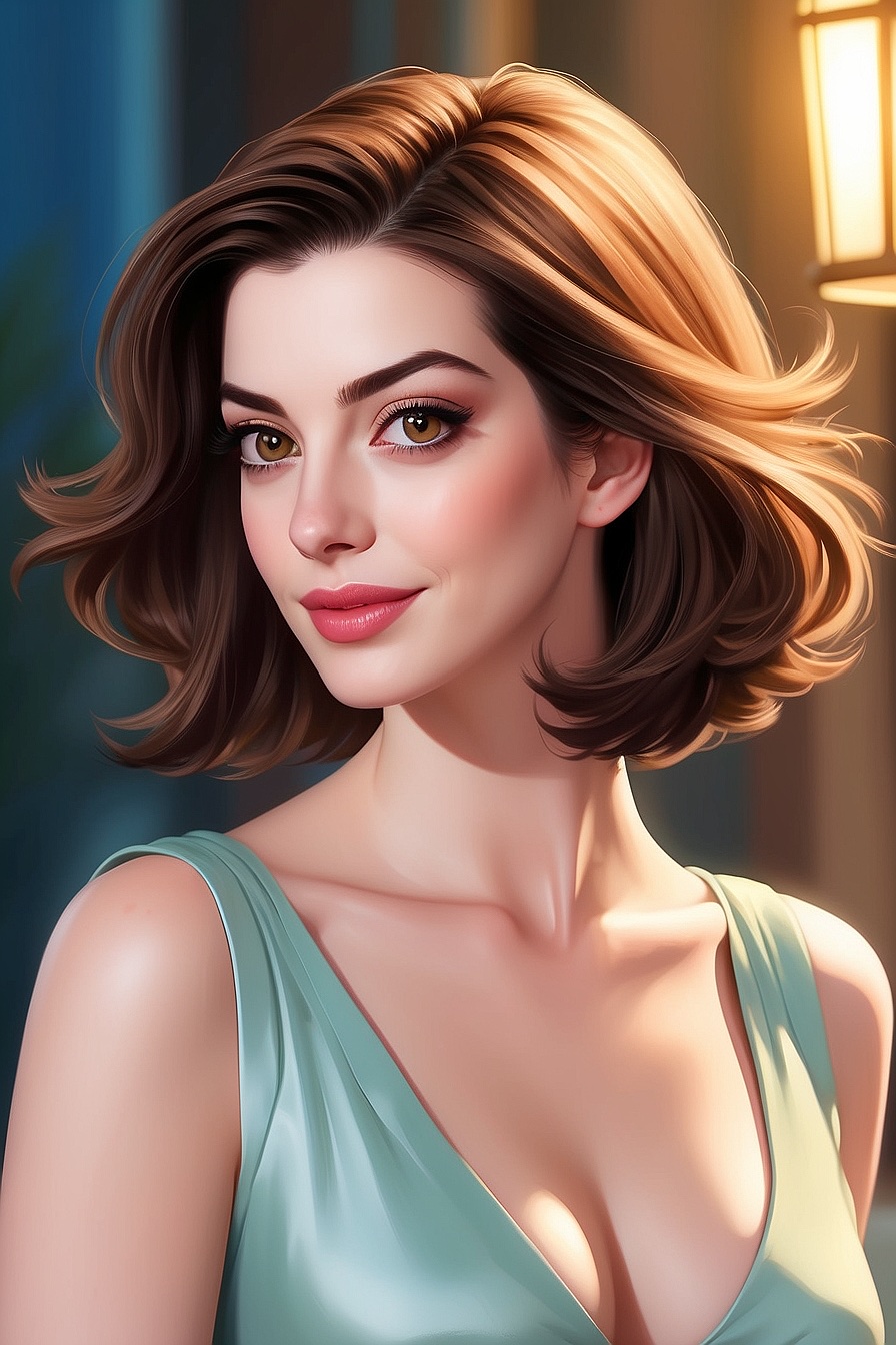 Anne Hathaway - A famous American actress who has appeared in many movies and TV shows.