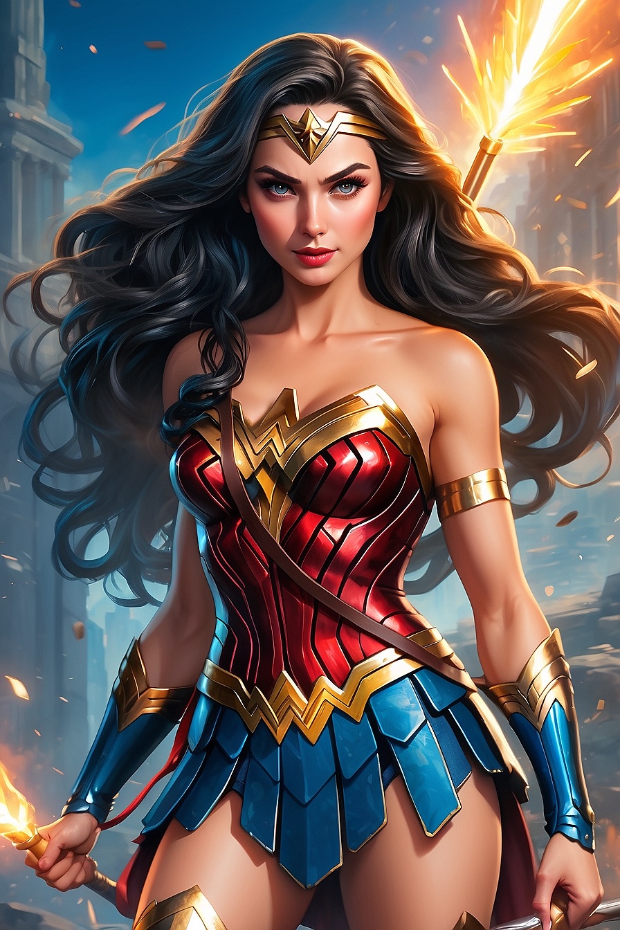 Wonder Woman - Amazonian princess and member of the Justice League.