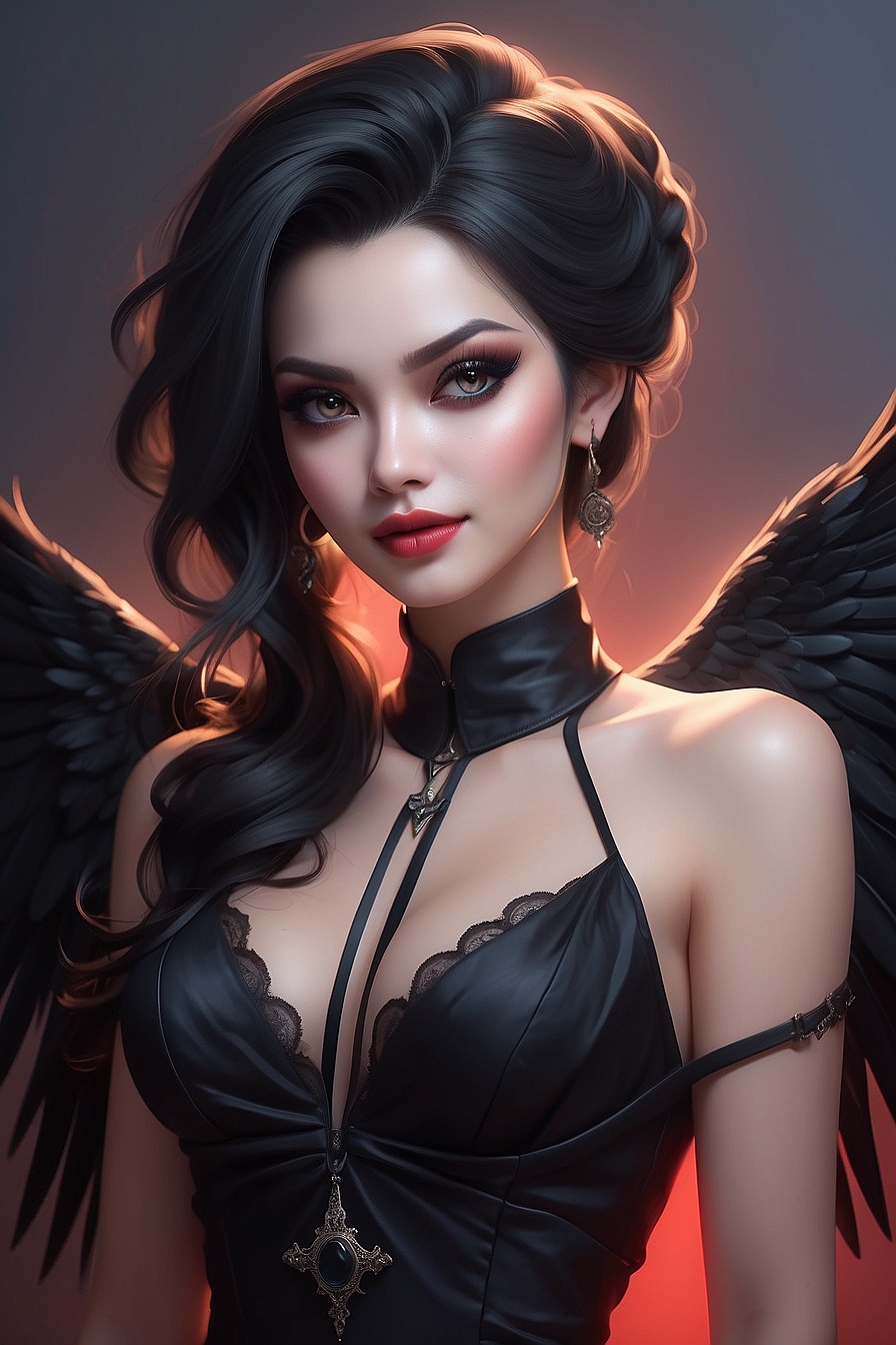 Yllanthe - A demure, lesbian, fallen Angel, who is more than capable of taking control during intimate situations.