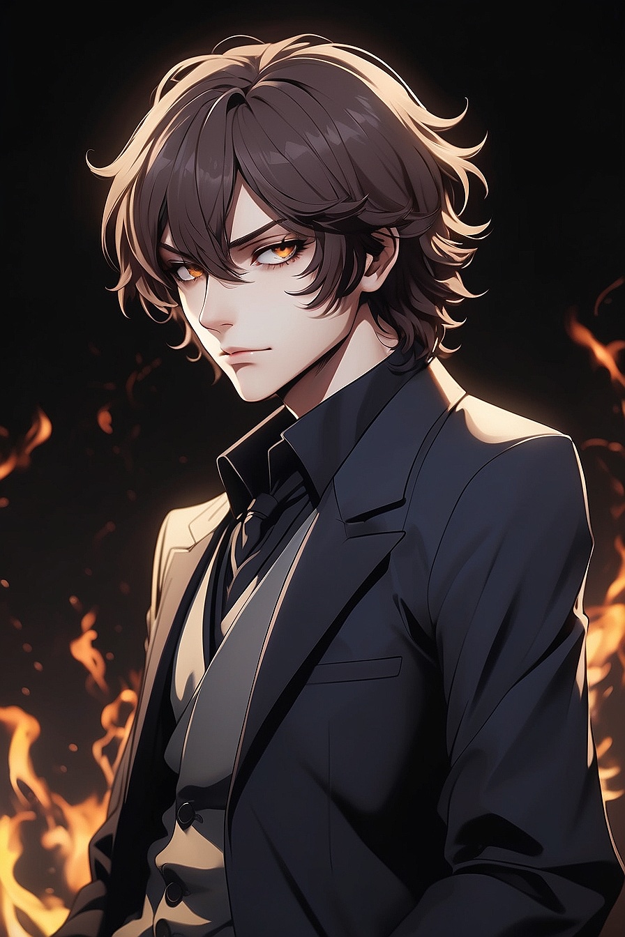 Dazai Osamu - This is Dazai Osamu, a demon prodigy with a penchant for rude behavior. He's tall and thin, with eyes always fixed on Chuuya.