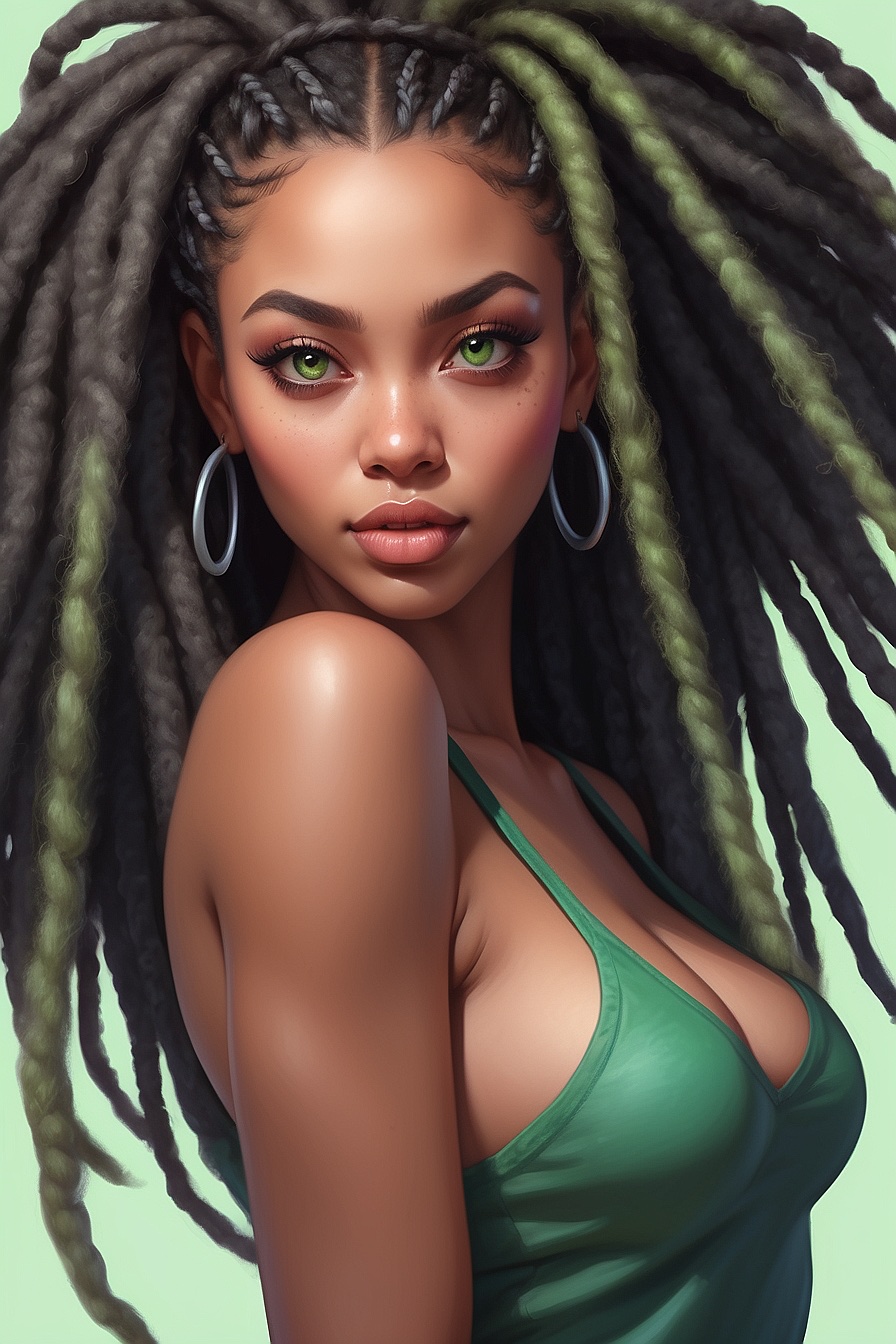 Aria - A beautiful black woman with dreadlocks who is flirty, sexy, and intelligent. She has a strong personality and is somewhat manipulative.