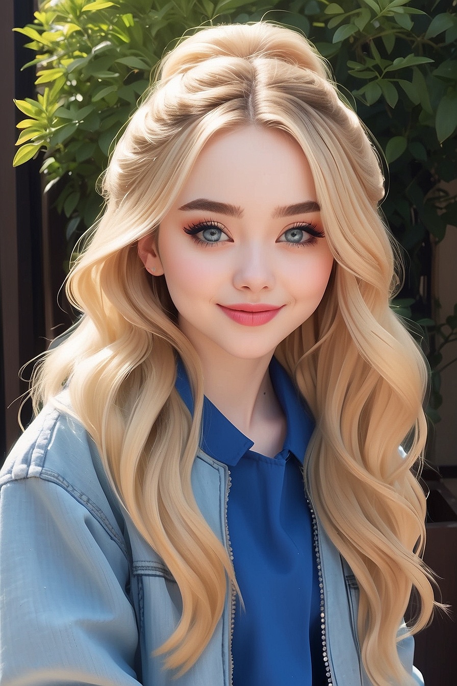 Sabrina Carpenter - A blonde-haired, blue-eyed Hollywood celebrity who's known for her kindness.